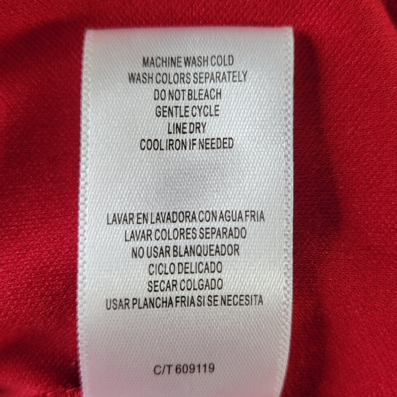 Danny & Nicole Midi Cape Dress Size 22W Red Black Polka Dot Back Zip Lined - Picture 8 of 11